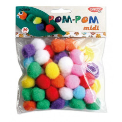 Pom-pom diametru 25mm multicolor