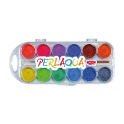 Acuarele 12 culori perlate