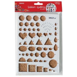 Sablon 52 modele pentru Quilling