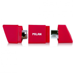 Ascutitoare plastic dubla cu container slide Milan