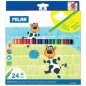 Set creioane 24 culori cu mina cerata Set creioane 24 culori cu mina cerata