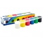 Set 6 culori tempera pe baza de apa, 25 ml/culoare, MILAN