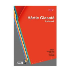 Hartie glasata lucioasa, 24x34 cm, 20 seturi