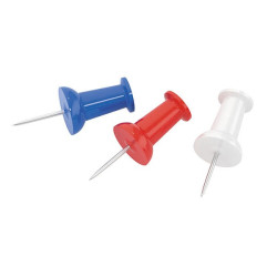 Pioneze panou pluta multicolore, in display plastic, set 100
