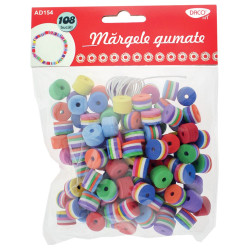 Accesorii decor margele gumate, 6 seturi