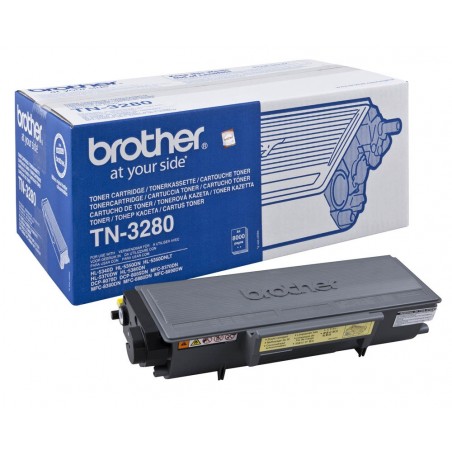 Toner original TN-3280 negru pentru Brother (8000 pagini)