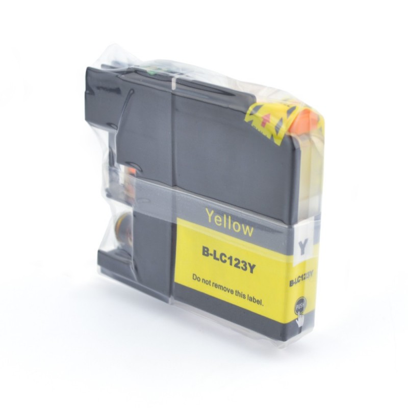 Cartus compatibil LC123Y Yellow pentru Brother Cartus compatibil LC123Y Yellow pentru Brother