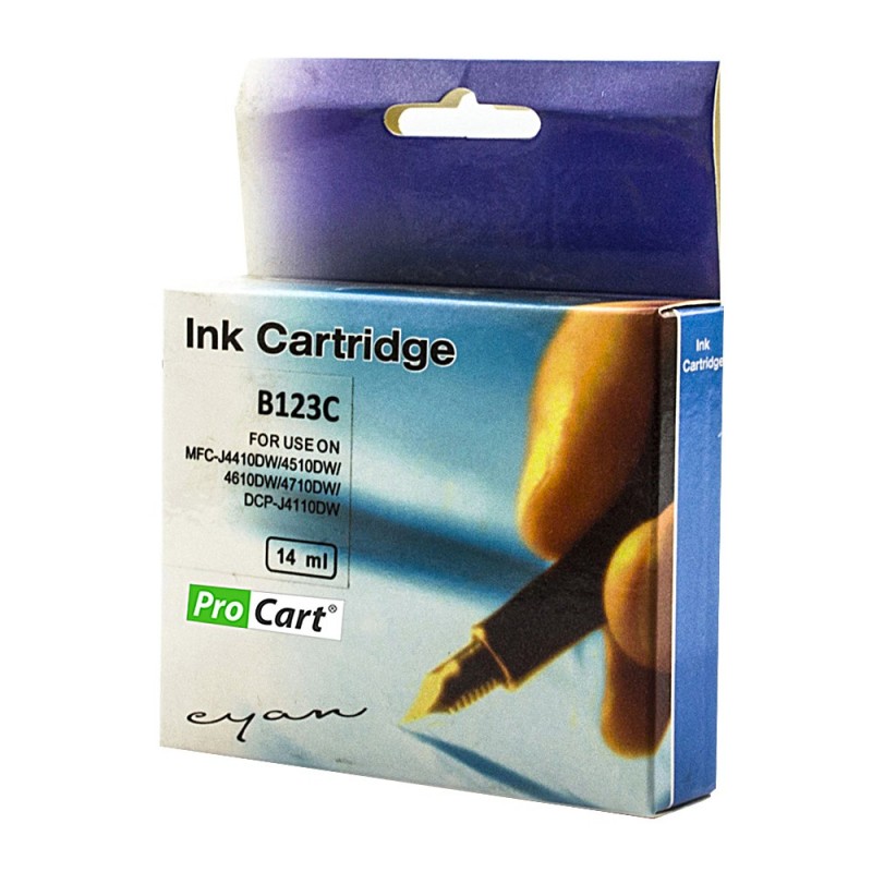 Cartus compatibil LC123C Cyan pentru imprimante Brother Cartus compatibil LC123C Cyan pentru imprimante Brother