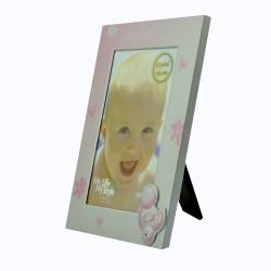 Rama foto Baby Flowers, design cu flori si inimioare
