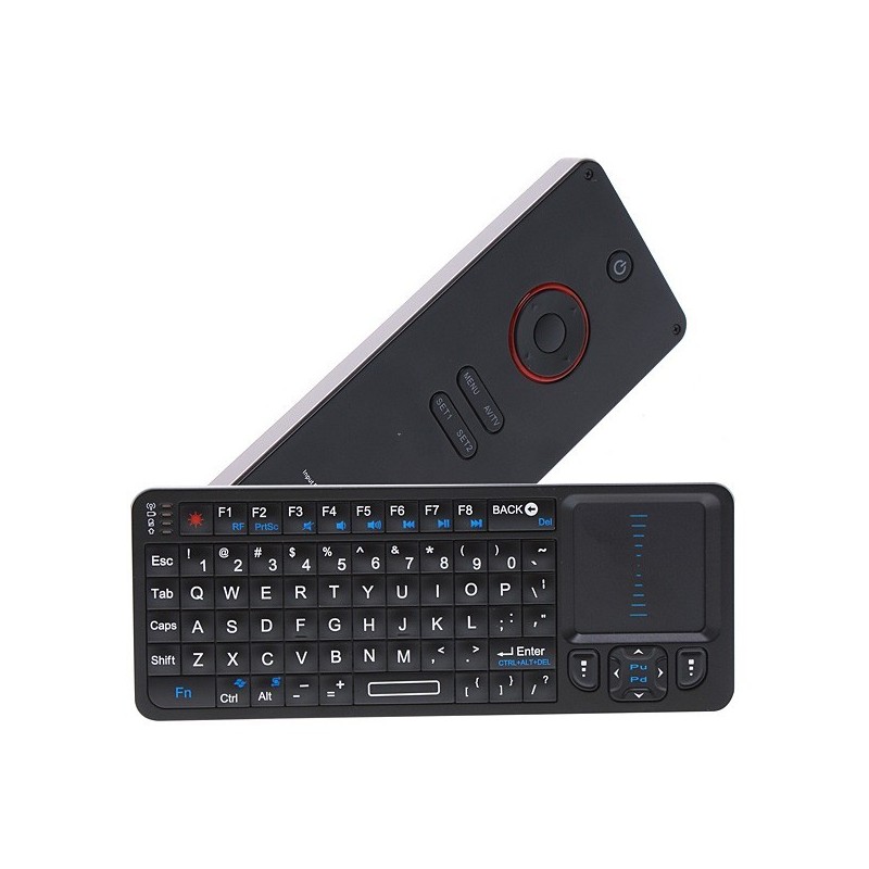 Tastatura mini Rii i6 bluetooth dual side tastatura si telecomanda