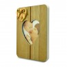 Rama foto lemn cu decoratiune inimioara aplicata Solo, Format 10x15