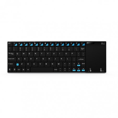 Tastatura Smart TV Rii i12+ multimedia wireless cu touchpad 3.8 inch