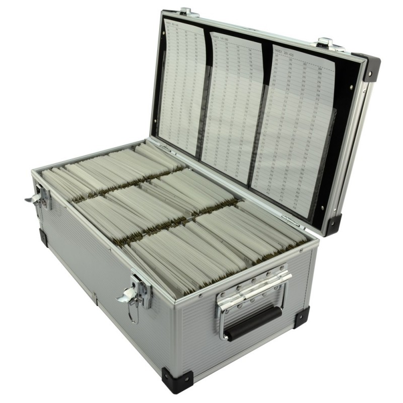 Cutie Aluminiu protectie discuri DVD/CD capacitate 420 bucati Cutie Aluminiu protectie discuri DVD/CD capacitate 420 bucati