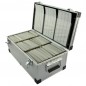 Cutie aluminiu pentru stocare discuri, capacitate 420 DVD/CD Cutie aluminiu pentru stocare discuri, capacitate 420 DVD/CD