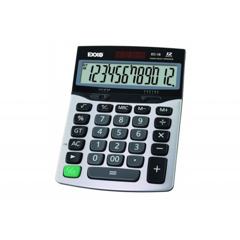Calculator office EXXO 12 digit, baterie si solar