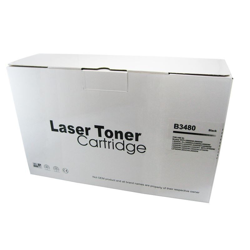 Toner compatibil TN3480 negru pentru Brother Toner compatibil TN3480 negru pentru Brother