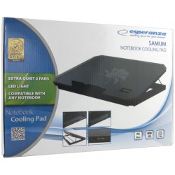 Cooler pentru Laptop iluminat cu LED, Esperanza Samum