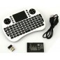 Mini tastatura wireless, cu touchpad, pentru Smart TV XBox, PS, PC, Notebook , Alb Rii