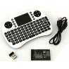 Mini tastatura Smart TV XBox, PS, PC, Notebook cu touch pad, Alb Rii 