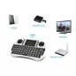 Mini tastatura wireless, cu touchpad, pentru Smart TV XBox, PS, PC, Notebook , Alb Rii