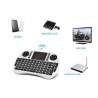 Mini tastatura Smart TV XBox, PS, PC, Notebook cu touch pad, Alb Rii 