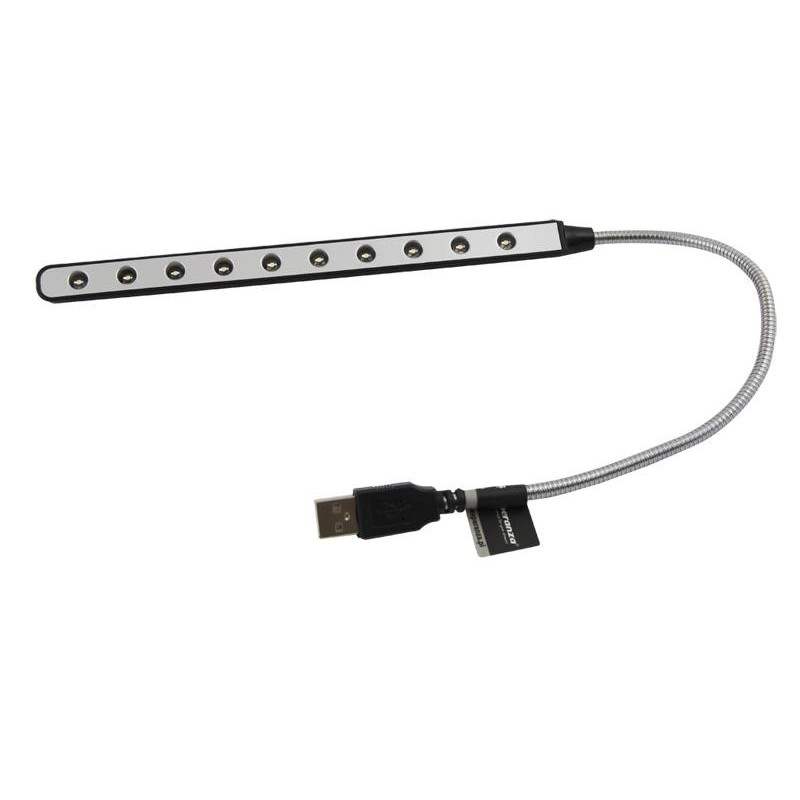Lampa USB flexibila 10 LED-uri, 26 cm, pentru PC sau notebook, Esperanza EA148