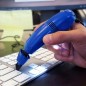 Mini aspirator USB pentru curatare tastatura, lanterna LED, Albastru