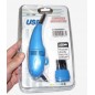 Mini aspirator USB pentru curatare tastatura, lanterna LED, Albastru