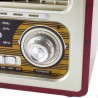 Radio portabil retro, bluetooth, 6W, MP3, USB, SD, 3 benzi AM FM SW, Sal