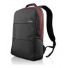 Rucsac Simple Backpack, 15.6 inch, Lenovo, buzunare multiple, negru cu rosu