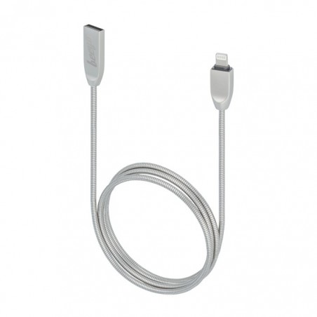 Cablu USB Zinc, iPhone Silver, transfer date, 