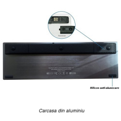 Tastatura Smart TV multimedia wireless cu touchpad 7 inch