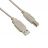 Cablu USB 2.0, tip A-B, pentru imprimanta, 3m, gri