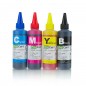 Cerneala Dye compatibila universala, 100 ml/culoare, set 4 culori