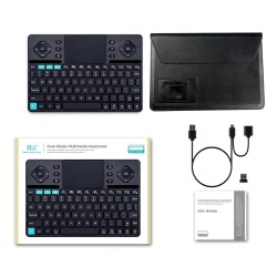 Tastatura Rii K16 multimedia Dual mode cu carcasa din aluminiu