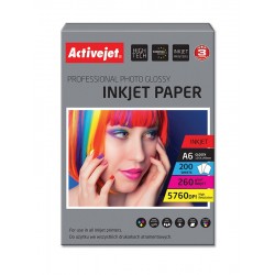 Hartie FOTO A6 Premium, Activejet Glossy 260g