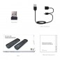 Telecomanda IR universala Smart TV Rii i25 cu tastatura si Air mouse