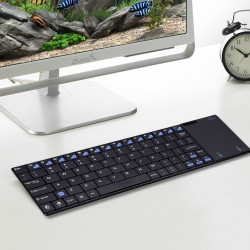 Tastatura Smart TV multimedia wireless cu touchpad 7 inch