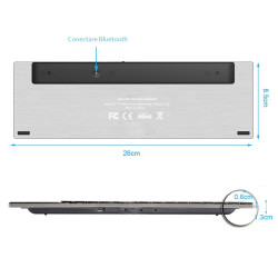 Tastatura Smart TV Rii i12+ multimedia Bluetooth cu touchpad 7 inch
