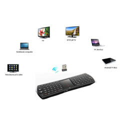tastatura mini wireless cu touchpad compatibila playstation 3