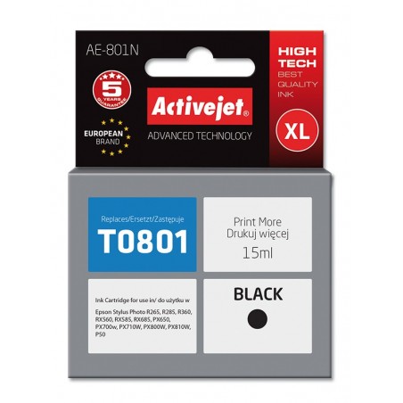 Cartus compatibil AC-T0801 black Epson C13T08014010