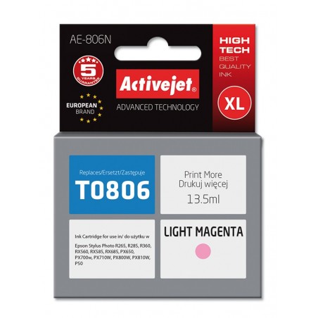 Cartus compatibil AC-T0806 light magenta Epson C13T08064010