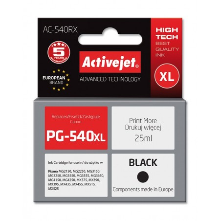 Cartus compatibil Canon PG-540 XL Black Activejet