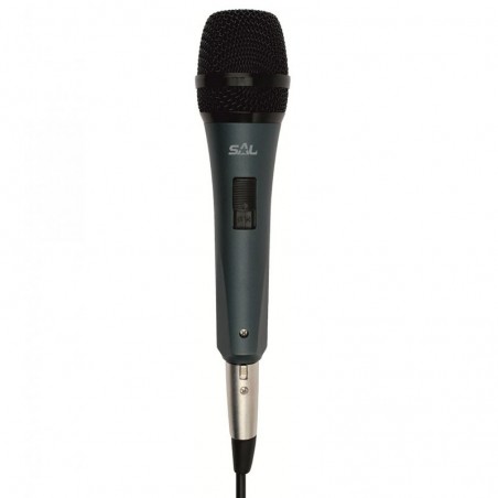 Microfon de mana, metalic, Jack 6.3 mm XLR, SAL M 8