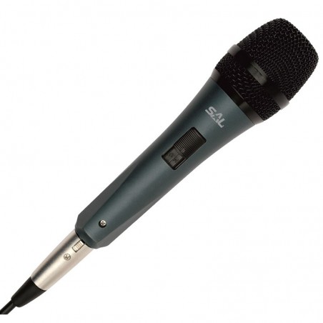 Microfon de mana, metalic, Jack 6.3 mm XLR, Sal