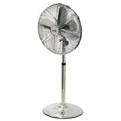 Ventilator cu stativ, inaltime reglabila, argintiu, Home