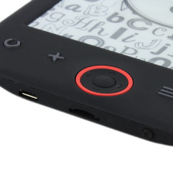 eBook Reader, display 6 inch eInk, 4 GB, microSD, slim, negru, Metek
