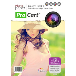 Hartie FOTO High Glossy autoadeziva 115/80g 9x13 cm