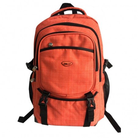 Ghiozdan fete, 1 compartiment, 5 buzunare, portocaliu, Daco