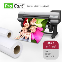 Rola foto Canvas reaplicabil, 255g, lungime 30m